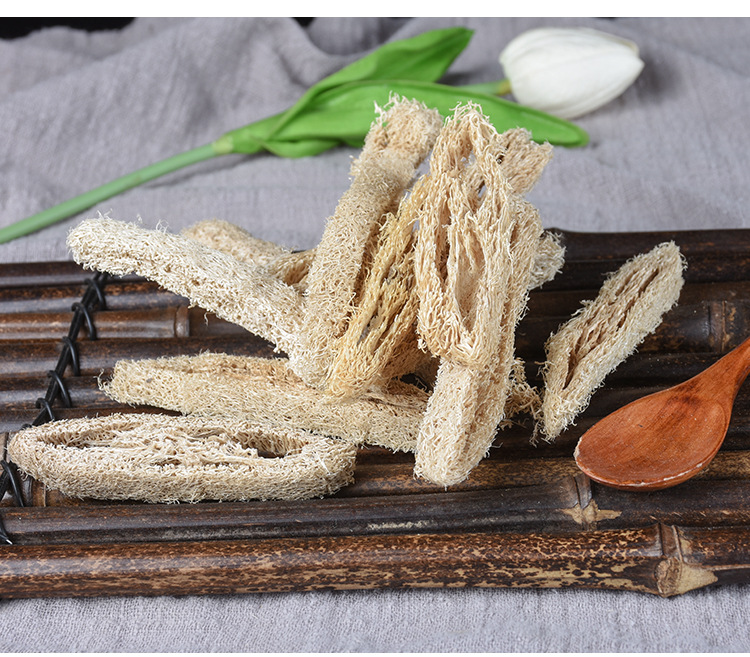 Loofah Sponge (Luffa cylindrica) — Sulfur-Free Peeled Si Gua Luo, Food-Herb Grade 500g quality and texture