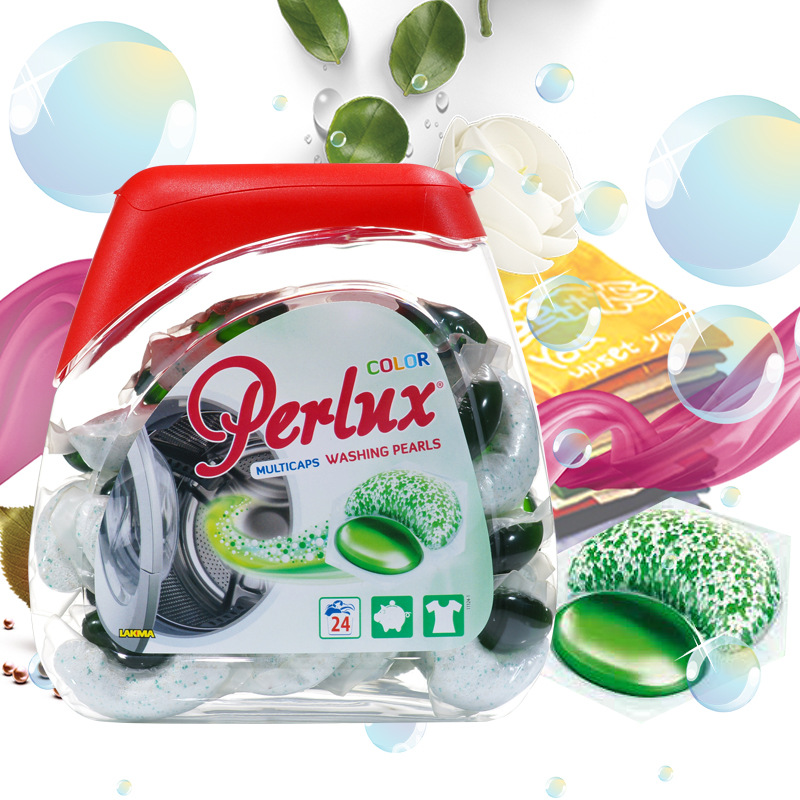 波蘭原裝進口驚彩洗衣凝珠球液粉家庭裝去汙濃縮24顆/1盒