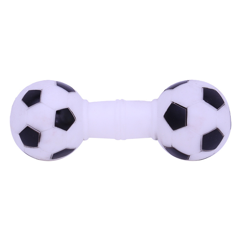 Fábrica al por mayor juguete para mascotas con mancuernas juguete de vinilo entrenamiento perro lanzando suministros de juguete para perros