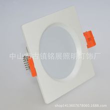 LED一体化压铸方形筒灯外壳套件3.5寸LED射灯