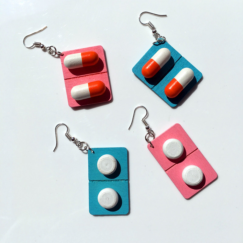 Earrings Classification Geometric Stoving Varnish Wood Earrings