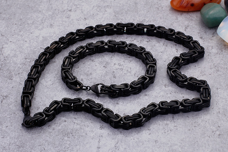 personalized hip hop stainless steel domineering emperor chain men's bracelets in various specifications_voghion.com