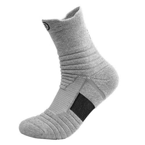 Elite basketball socks men's mid-length towel socks thickened sweat-absorbent towel bottom professional sports outdoor running socks