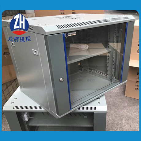 促销价供应600*450*12U挂墙机柜 标准网络机柜 加脚轮订制