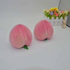 Factory direct sales, origin-sourced plastic foam artificial peaches, highly realistic fruit and vegetable display props for shop windows and Buddhist offerings.