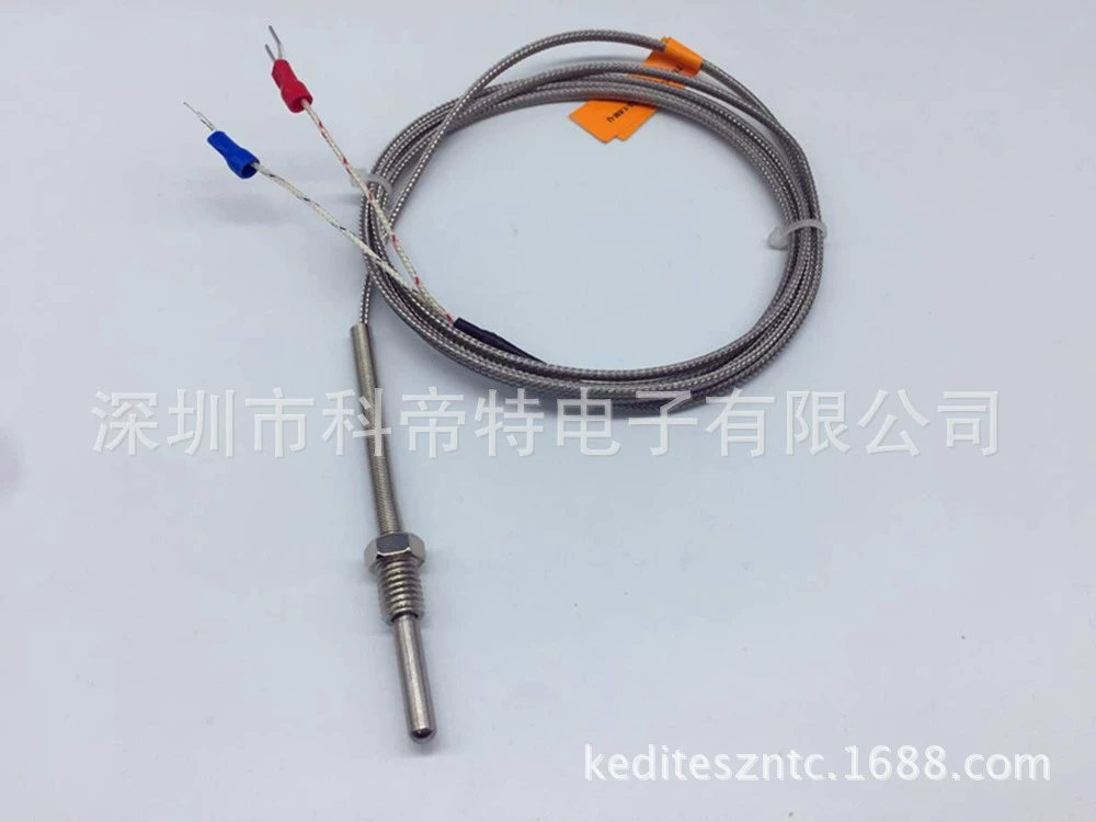 Датчик температуры PT100 M10*1, красный, пятикольцевой датчик температуры воздушного компрессора, прочный