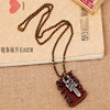 Men's fashionable necklace, ebay, European style, wholesale, genuine leather