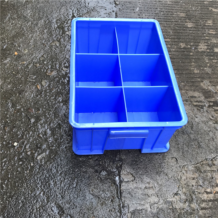 广州塑料蓝色收纳多格子分格箱 多格五金螺丝盒6格 4格 8格 10格