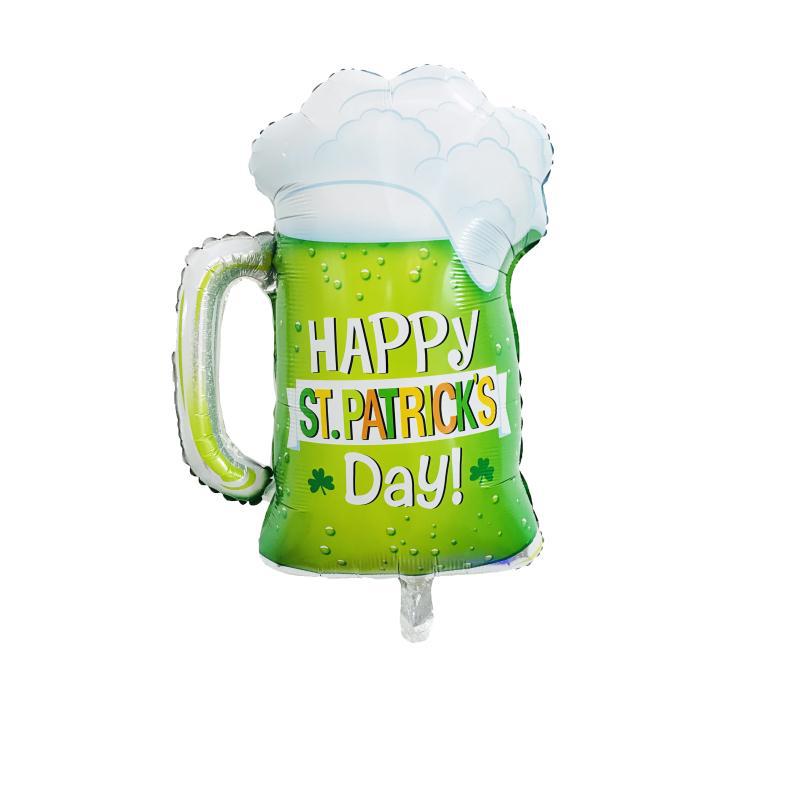 St. Patrick Shamrock Letter Aluminum Film Party Balloons display picture 4