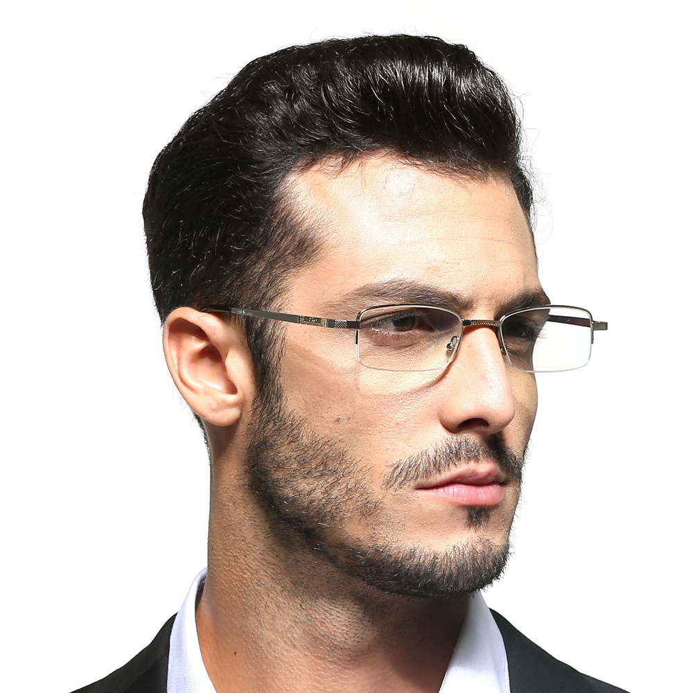 帅迪品牌金属半框折叠老花镜男款便携舒适时尚超轻带盒子一件代发|ms