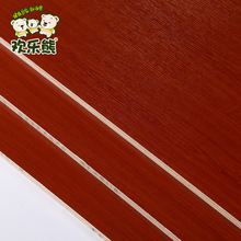 歡樂熊實木免漆生態板18mm三聚氰胺貼面楊木芯多層木板暖白蘋果木
