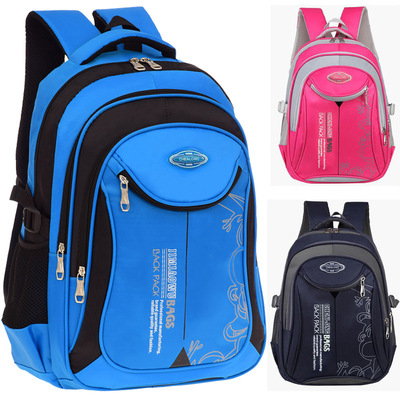 Pupil bag 1-3-6 grade Children's Backpack 6-12 girl TUTORIAL knapsack Printing LOGO customized