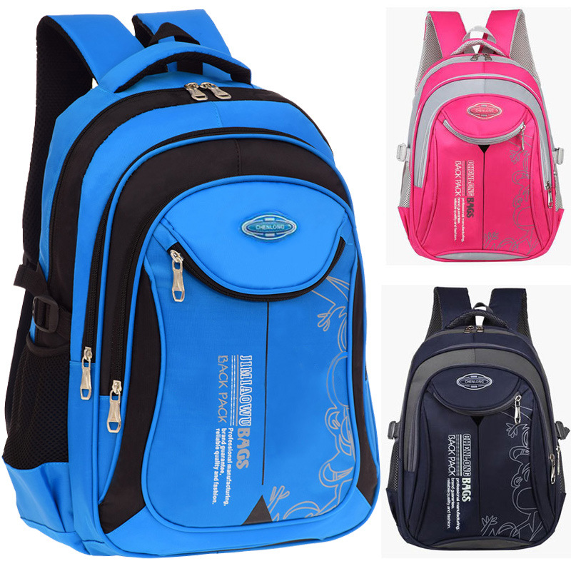 Pupil bag 1-3-6 grade Children's Backpack 6-12 girl TUTORIAL knapsack Printing LOGO customized