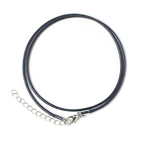 DIY Accessory Components 2.0 Weighted Hook Korean Beaded Necklace Cord Finished Pendant Cord Black for Both Men and Women, Direct Manufacturer Sale