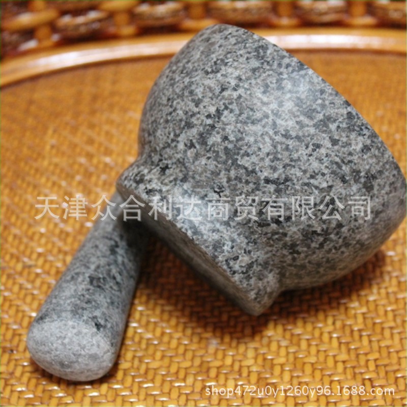 加工各种尺寸蒜臼子 石臼 花岗岩石臼 研钵 mortar and pestl-阿里巴巴