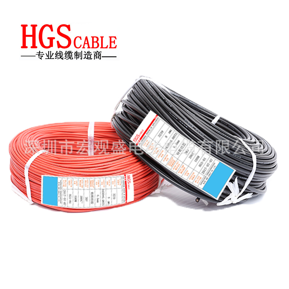 特软高温硅胶线7AWG 12平方2400支多股细铜丝高温软线 汽车电瓶线