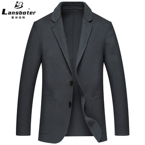 Fall and Winter Men’s Pure Hand-made Korean version Slim Wool Small Suit