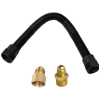 Appliance Connecting pipe black Spray paint 304 Stainless steel Mute corrugated pipe Heaters Oven hose 1/2 Joint