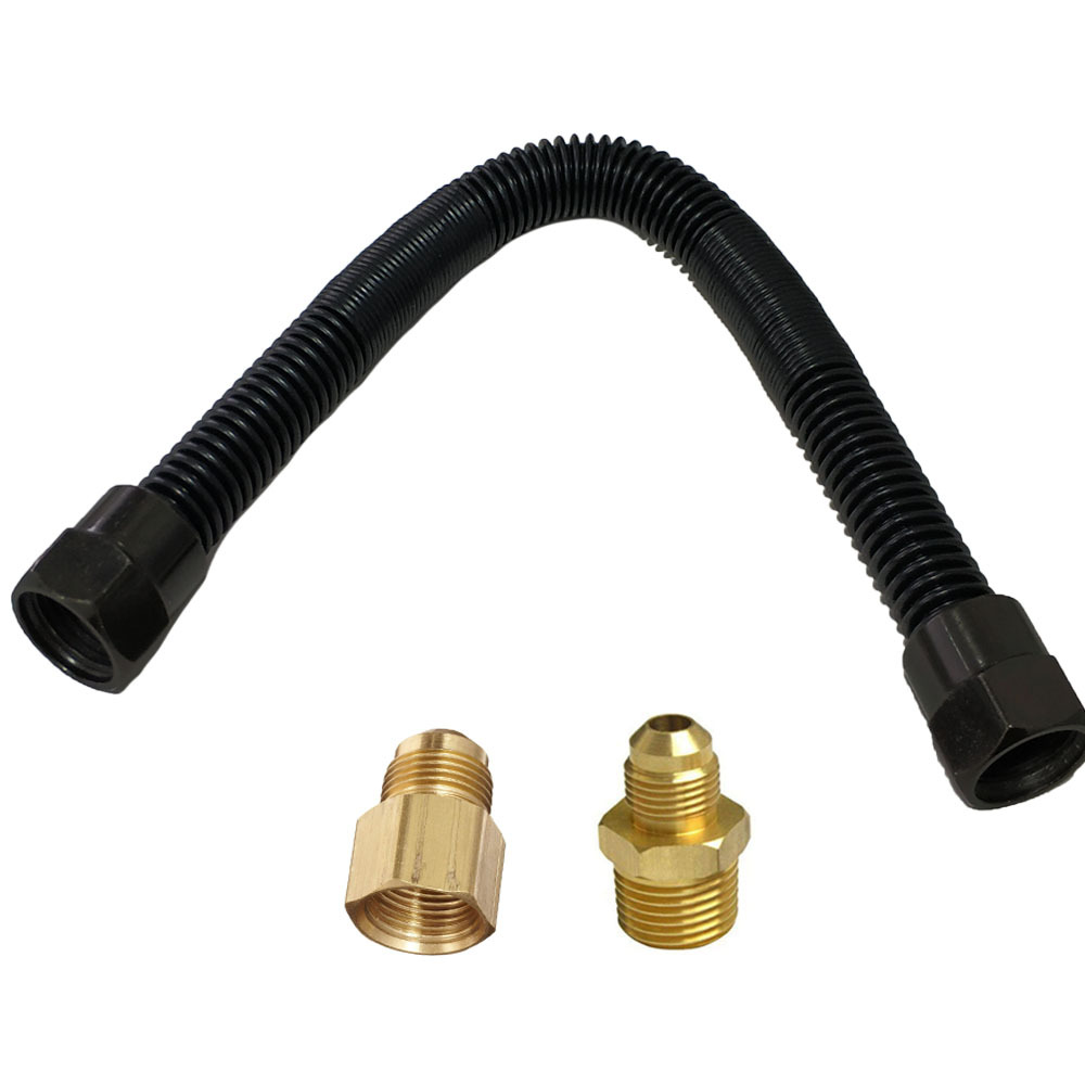 Appliance Connecting pipe black Spray paint 304 Stainless steel Mute corrugated pipe Heaters Oven hose 1/2 Joint