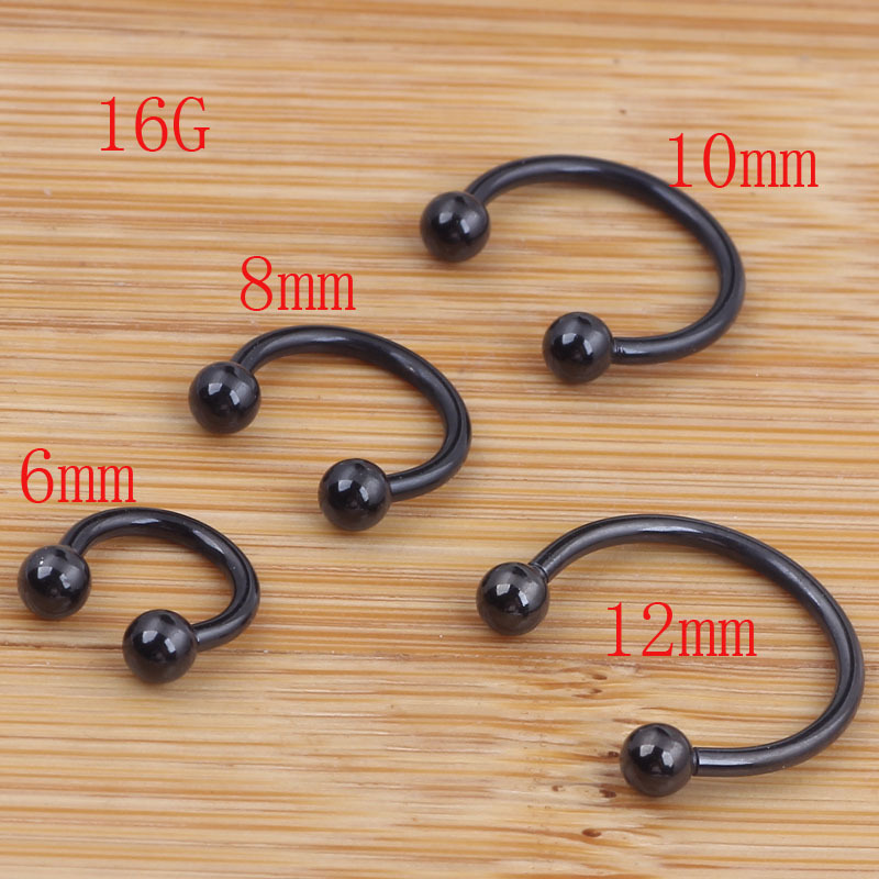 European American Fashion Titanium Steel Nose Ring Stainless Steel Fake Nose Ring C Type Nose Nail Piercing Jewelry detail image 7