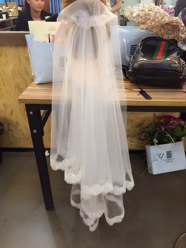 Bridal Wedding Veil Sequin Lace Wedding Veil Simple Short Super Fairy Wedding Dress Accessories Cross-Border Hot Sale