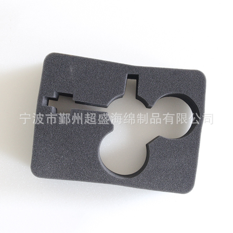 宁波厂家定 制高密度海绵垫 黑色海绵填充包装海绵内衬定 做