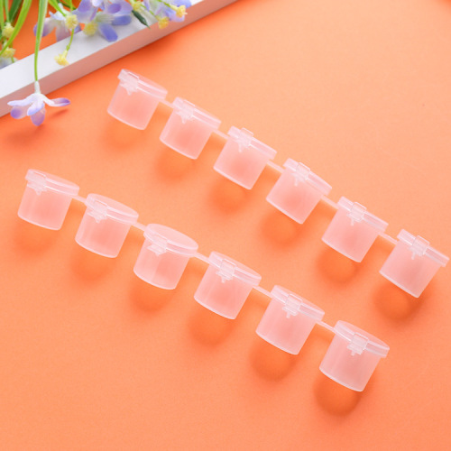10ml six-piece painting paint empty box, watercolor paint plastic empty box, children's DIY paint box tools