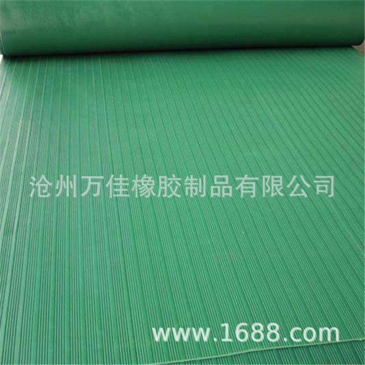 现货供应防滑绿色橡胶板条纹橡胶板红色绿色橡胶绝缘板布纹橡胶