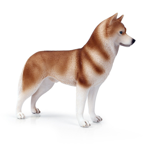 Solid simulation animal model new large Husky pet dog Siberian Husky toy ornaments
