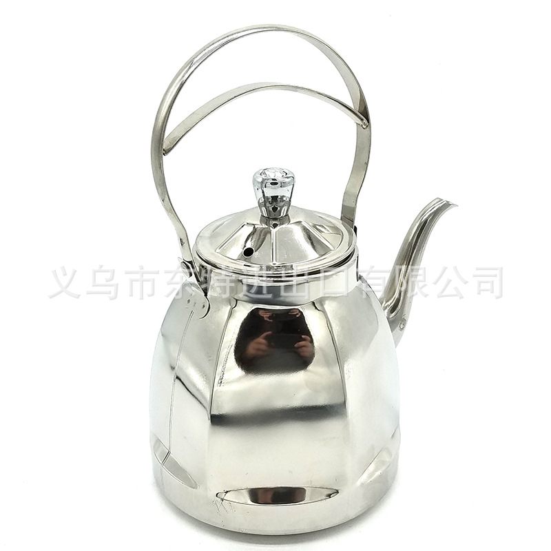 厂家直销不锈钢水壶1.5L茶壶咖啡壶冷水壶酒店餐厅创意六角壶详情图14