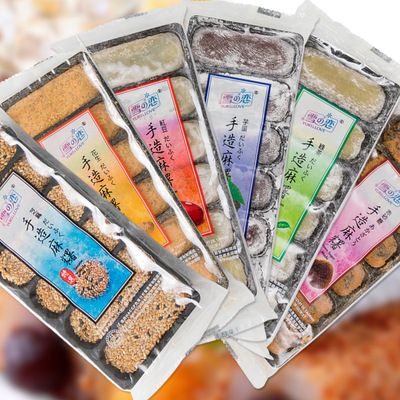 台灣三叔公 雪之戀手造麻糬麻薯 180g/盒，整箱24盒 進口 食味舫