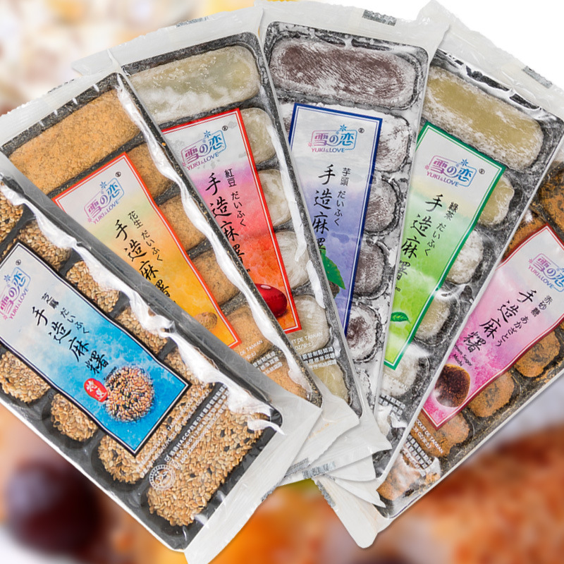 台灣三叔公 雪之戀手造麻糬麻薯 180g/盒，整箱24盒 進口 食味舫