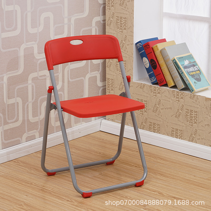 Silla plegable de plástico, oficina o exposición, moderna, venta directa de fábrica