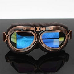 Outdoor sports glasses, motorcycle goggles, corner copper Harley helmet goggles, windproof, dustproof and explosion-proof