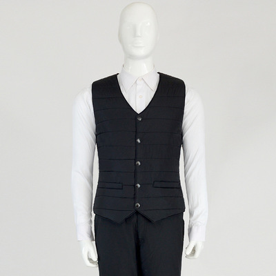 秋冬季中老年羽绒棉马甲男短款加肥加大贴身内穿马夹坎肩背心批发|ms