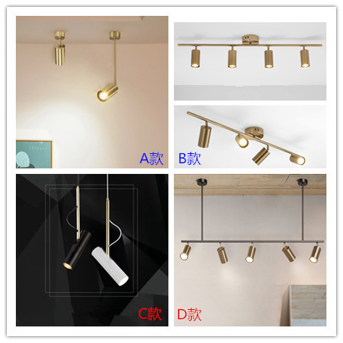 Track Light Model Room Gallery Spotlight Nordic Restaurant Mirror Front Lamp Bedside Corridor Cafe Hotel Engineering Wall Lamp
