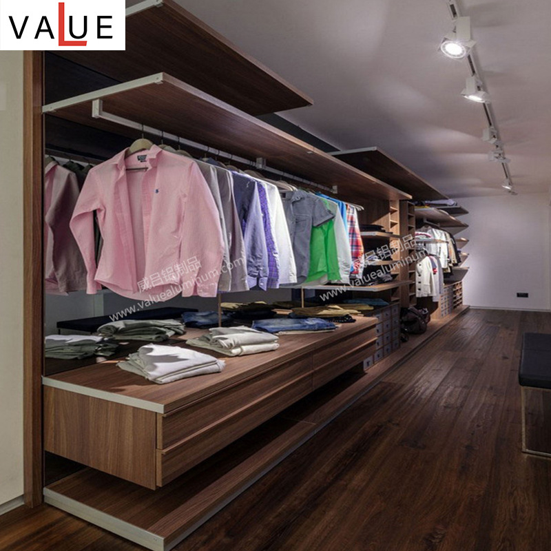 Manufactor supply Modern simplicity Cloakroom House furniture Overall cloakroom Wei Lu aluminum products