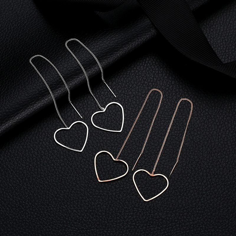 5g Weight No Inlaid Inlay Material Earrings Classification Housewarming, Anniversary, Business, Wedding, Travel, Birthday, Festival Occasion Copper Material Geometric Pattern Women'S Gender Plating Design Gold, Silver Color Geometric Plating Copper No Inlaid Drop Earrings 2