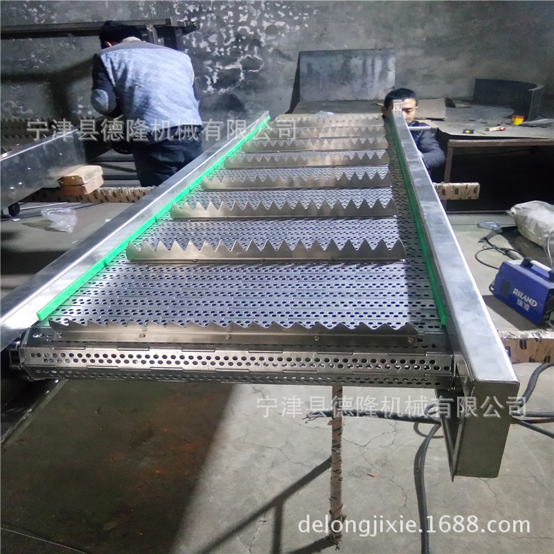 冲孔链板输送机 304不锈钢链板传送线 造纸厂链板式输送机