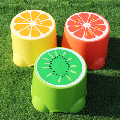 加厚塑料卡通凳 创意可爱水果凳 家用儿童小板凳 宝宝换鞋洗脚