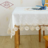 Langxiu Hyundai Simple White Titan Flower Table cloth covering towel rectangular lace elegant fabric table flag discount