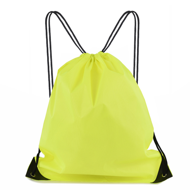 防水运动抽绳双肩包 培训学生补习班袋子印字logo束口袋定制|ms
