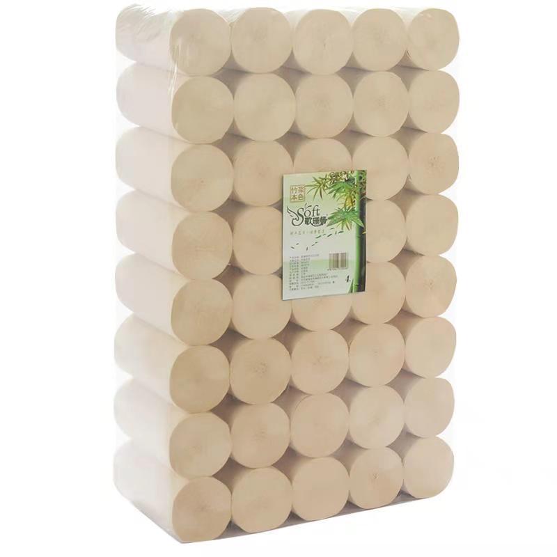 歌珊情竹浆本色卷纸10斤40卷家用卫生纸批发包邮厂家直销大卷纸|ms