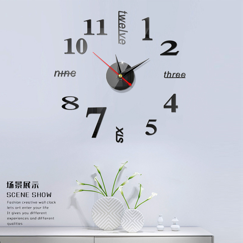 Creative European style wall clock home...