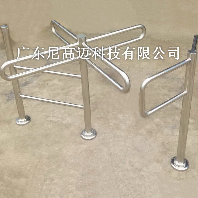 商场超市半高旋转闸 手推单向十字式旋转道闸 出口 单象旋转门