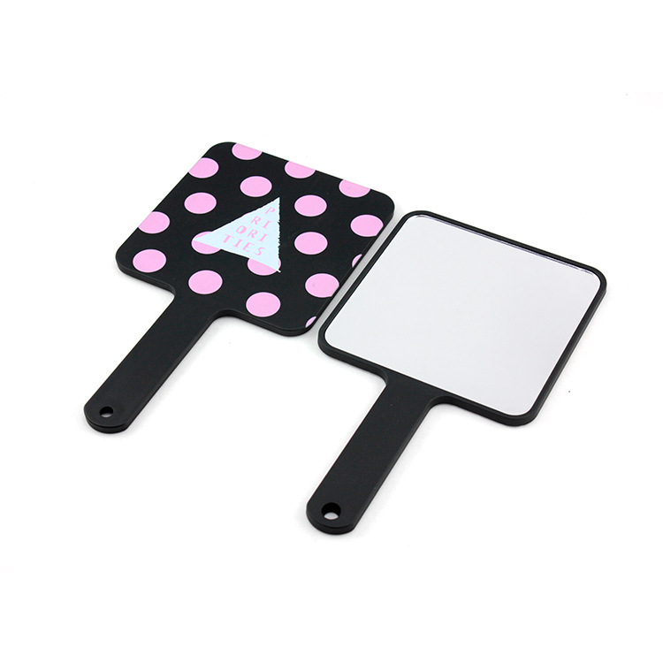 Espejo de mango portátil simple espejo de maquillaje de belleza de moda espejo de regalo creativo de todo fósforo personalizado