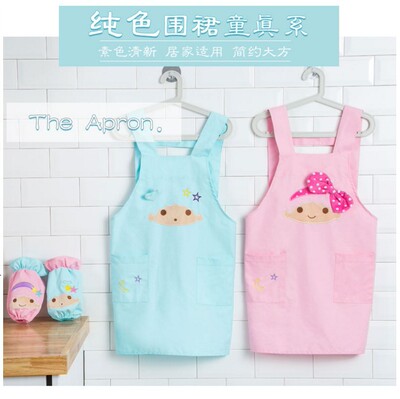 lovely household kitchen pure cotton apron waterproof antifouling Parceled ventilation Cooking