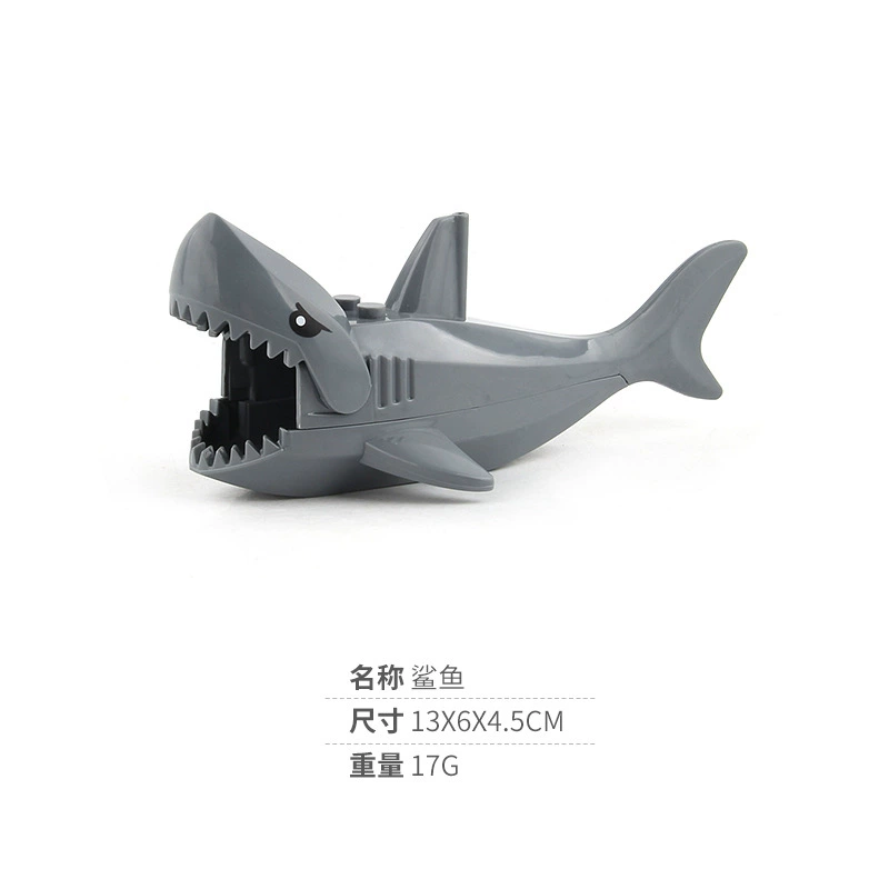 Chengke Toys Constructor: Smart Shark Minifigure Set with Chimpanzees, Buildable STEM Toy for Creativity