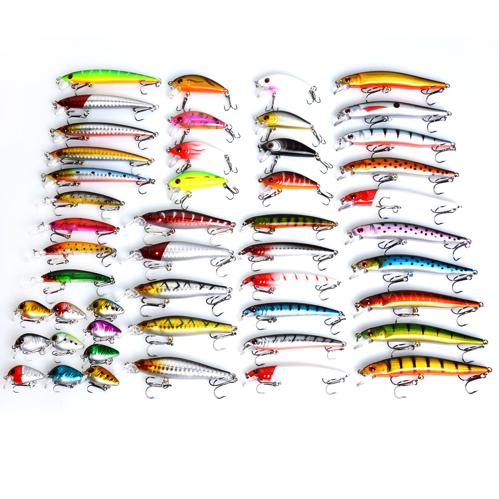 Sinking Minnow Lures Shallow Diving Minnow Baits Bass Trout Fresh Water Fishing Lure