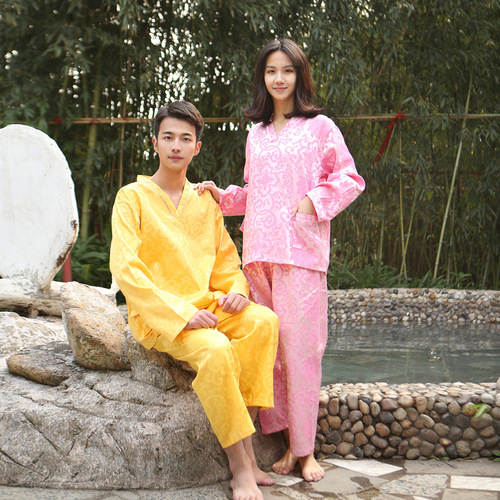 Long-sleeved long pants sauna suit for women, couple bathrobe, sauna suit, massage bath suit, steam suit for men